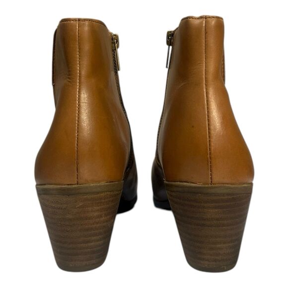 Frye Jennifer Leather Ankle Booties Women’s Size 8.5M Cognac Tan EUC - Picture 4 of 9